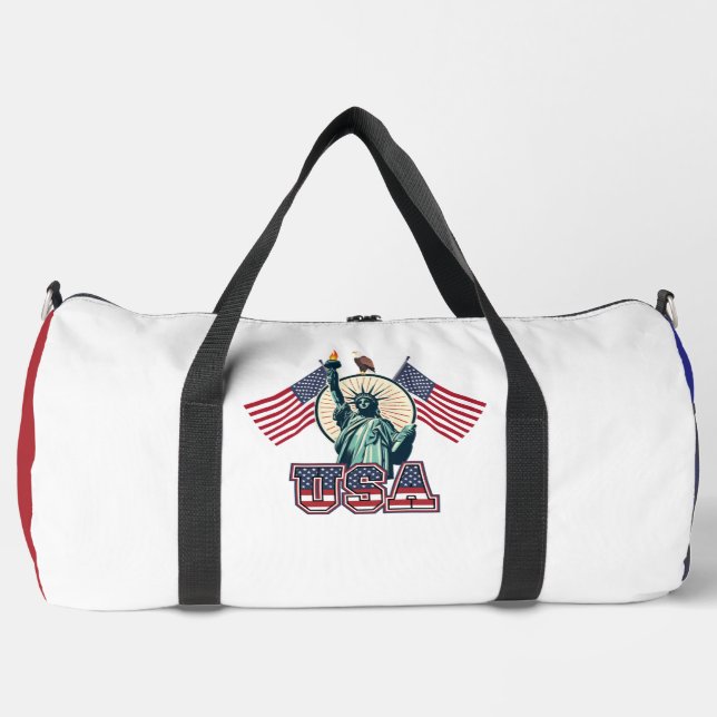 Vintag, Freiheitsstatue Duffle Bag (Vorderseite)