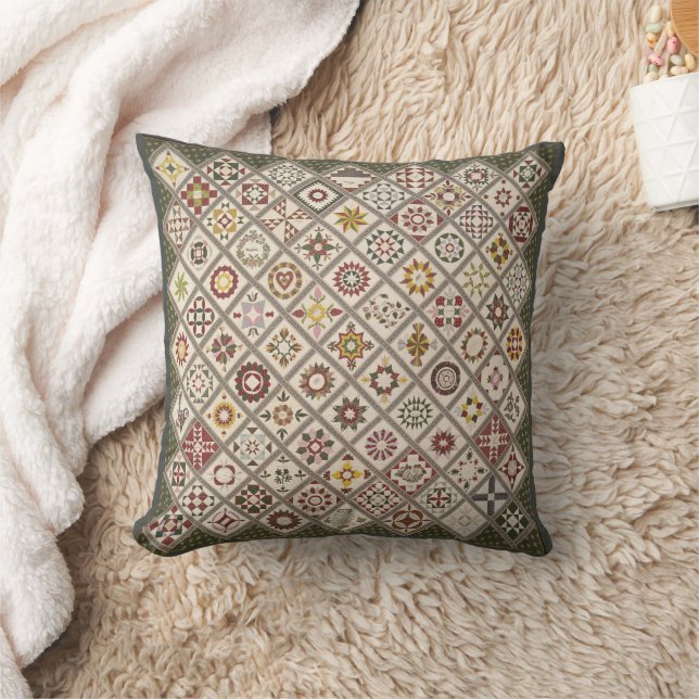 Vintag Friendship Quilt Kissen (Decke)