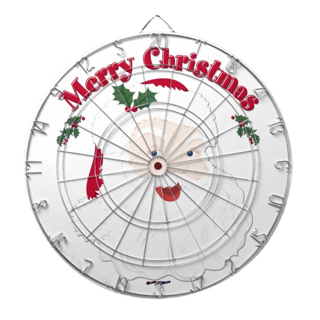 Vintag frohe Weihnachten Dartscheibe (vorne)