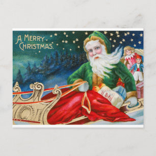 Vintag frohe Weihnachten Postkarte