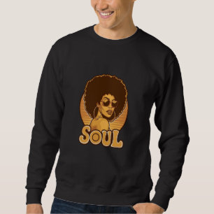 Vintag Funk Soul Music, Brotha, Sista Retro 60er 7 Sweatshirt
