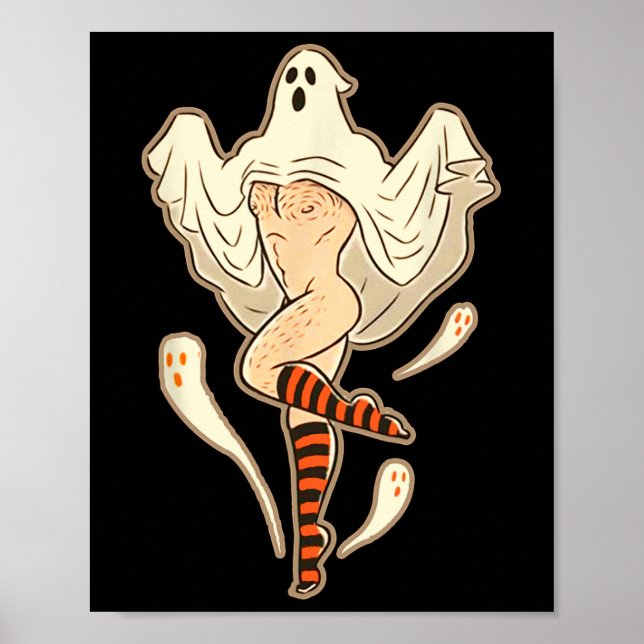 Vintag Funny Gay Halloween Poster (Vorne)