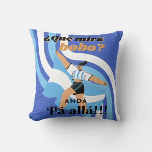 Vintag Funny Messi Argentina Que Mira Bobo Kissen