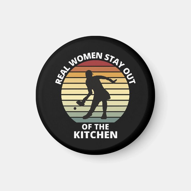 Vintag Funny Pickleball Magnet (Vorne)