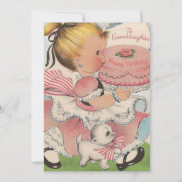 Vintag für Großtochter Happy Birthday Feiertagskarte