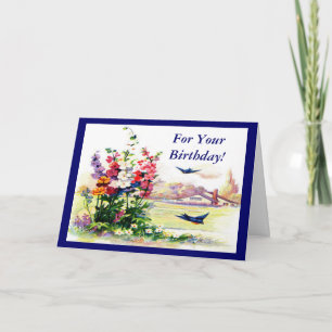 Vintag für Ihren Geburtstag Karte