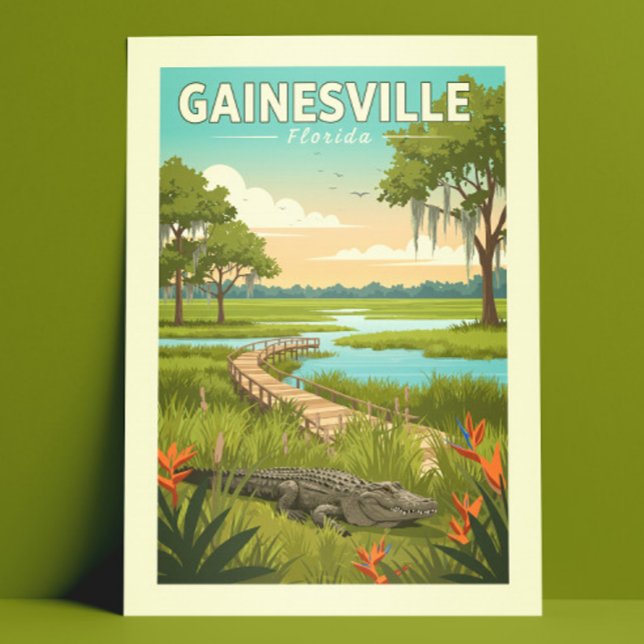Vintag Gainesville Florida Postkarte (Von Creator hochgeladen)