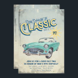 Vintag Garage Poster Party Einladung<br><div class="desc">Rev deine Motoren auf und rüber, feiere deinen Typ mit dieser Vintagen Garage Geburtstagseinladung! Fügen Sie diesem Design Ihre benutzerdefinierte Formulierung hinzu, indem Sie die "Bearbeiten Sie diese Designvorlage"-Felder auf der rechten Seite des Elements verwenden, oder klicken Sie auf die blaue Schaltfläche "Anpassen Sie es", um den Text zu ordnen,...</div>
