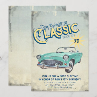 Vintag Garage Poster Party Einladung
