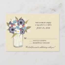 Vintag Garden Mason Jar | UAWG RSVP Karte