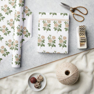Vintag Garden Rose Packpapier