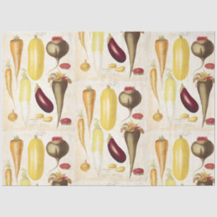 Vintag Garden Veggies Crafters Seidenpapier