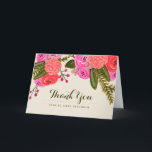 Vintag Garden Wedding Vielen Dank Dankeskarte<br><div class="desc">Handgemalt rot und rosa Blumendesign von Shelby Allison. Ideal für eine rustikale Frühlingszeit Hochzeit! Für passende Einladungen,  Antwortkarten,  Aufkleber und andere Artikel klicken Sie auf den unten stehenden Link,  um die gesamte Vintage Garden Collection anzuzeigen.</div>