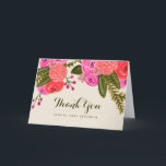 Vintag Garden Wedding Vielen Dank Dankeskarte<br><div class="desc">Handgemalt rot und rosa Blumendesign von Shelby Allison. Ideal für eine rustikale Frühlingszeit Hochzeit! Für passende Einladungen,  Antwortkarten,  Aufkleber und andere Artikel klicken Sie auf den unten stehenden Link,  um die gesamte Vintage Garden Collection anzuzeigen.</div>