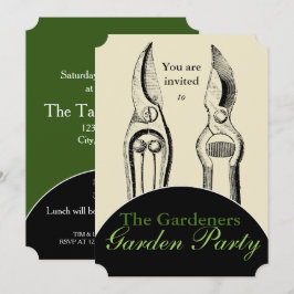 VINTAG Gartenwerkzeuge Garten Party Einladung
