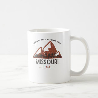 Vintag Gateway Arch Nationalpark Missouri Kaffee Kaffeetasse