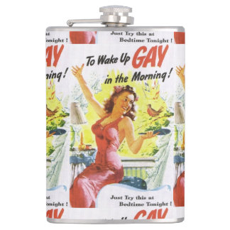 Vintag "Gay Geweckt" Flachmann