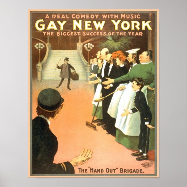 Vintag Gay New York Theater Poster (Vorne)