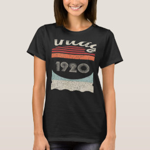 Vintag Geboren 1920 102. Geburtstag 102 Jahre eim T-Shirt