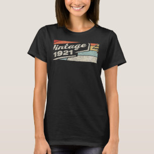 Vintag Geboren 1921 101. Geburtstag 102 Jahre alt T-Shirt