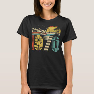 Vintag Geboren 1970 53 Jahre alter Retro 53. Gebur T-Shirt