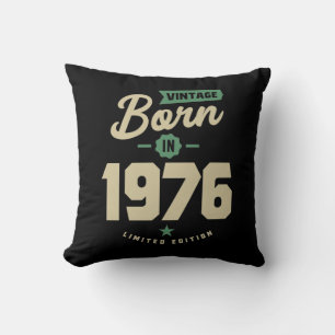 Vintag Geboren 1976 Geburtstagsgeschenk Kissen