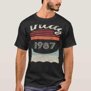 Vintag Geboren 1987 35. Geburtstag 35 Jahre alt T-Shirt