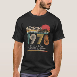 Vintag Geboren im Jahr 1978 Geburtstagsfeier Party T-Shirt