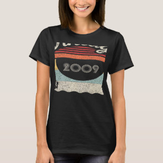 Vintag Geboren im Jahr 2009 13. Geburtstag 13 Jahr T-Shirt