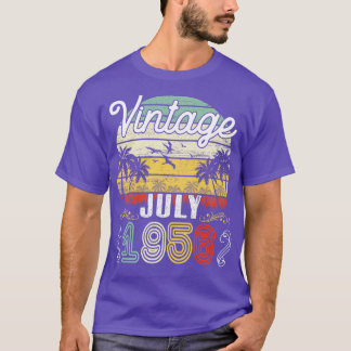 Vintag Geboren im Juli 1956 Happy Birthday 64 Jahr T-Shirt