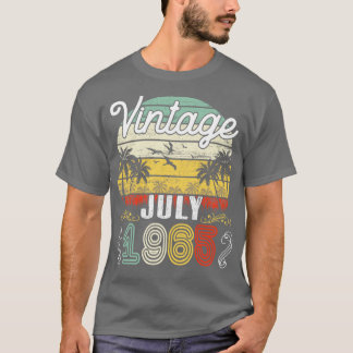 Vintag Geboren im Juli 1965 Happy Birthday 55 Jahr T-Shirt
