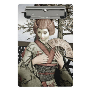 Vintag Geisha Mini Klemmbrett