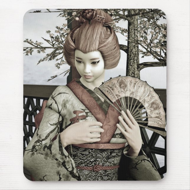 Vintag Geisha Mousepad (Vorne)