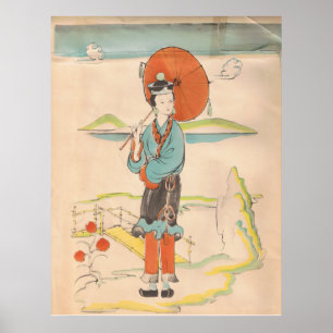 Vintag Geisha Poster