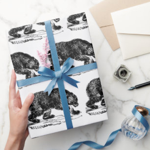 Vintag gekacheltes Party Geschenkpapier