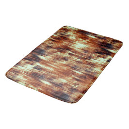 Vintag gekratzte braune oder korallenfarbene Fleck Badematte