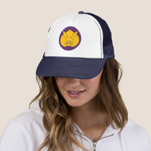 Vintag Gelb Lila Japan Kaninchen Mon Graphic Tru Truckerkappe
