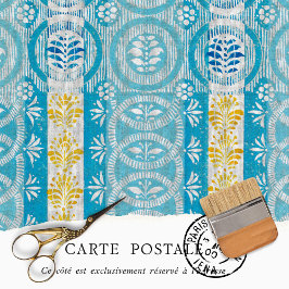 Vintag-gelb-Streifen-Muster Seidenpapier