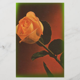 Vintag-Gelbe Rose Briefpapier