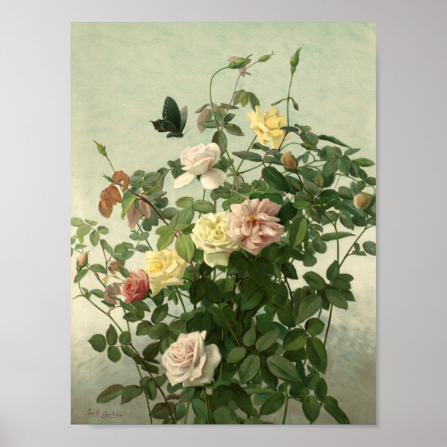 Vintag George Lambdin June Morning Poster (Vorne)