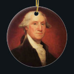 Vintag George Washington Portrait Painting Keramik Ornament<br><div class="desc">Das ist ein Vintages Porträtbild von George Washington.</div>