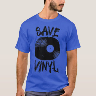 Vintag Gerettet Vinyl Platten Musikliebhaber T-Shirt