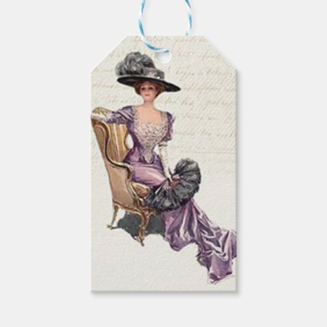 Vintag Geschenkanhänger (Vorderseite)