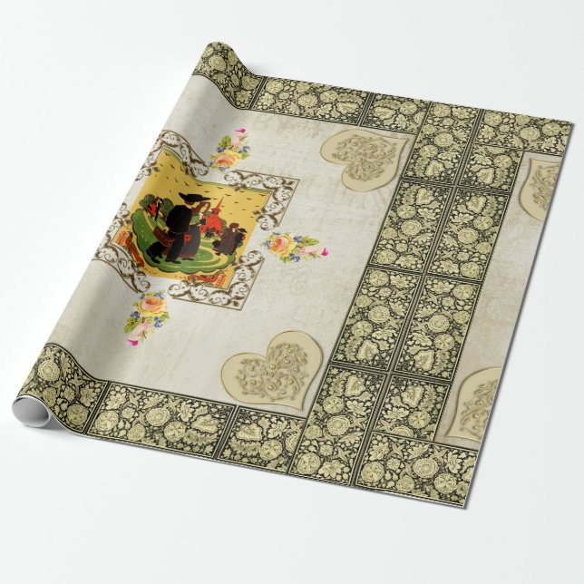 Vintag Geschenkpapier (Ungerollt)