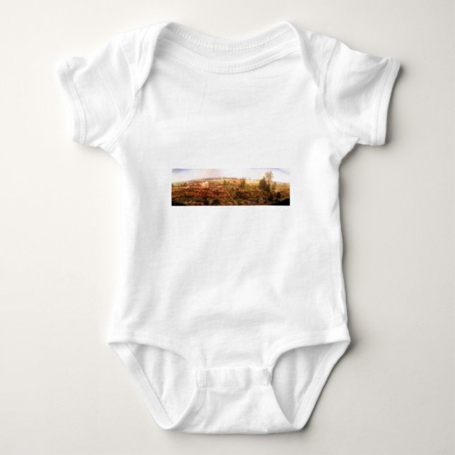 Vintag Gettysburg Cyclorama Paul Philippoteaux Baby Strampler (Vorderseite)
