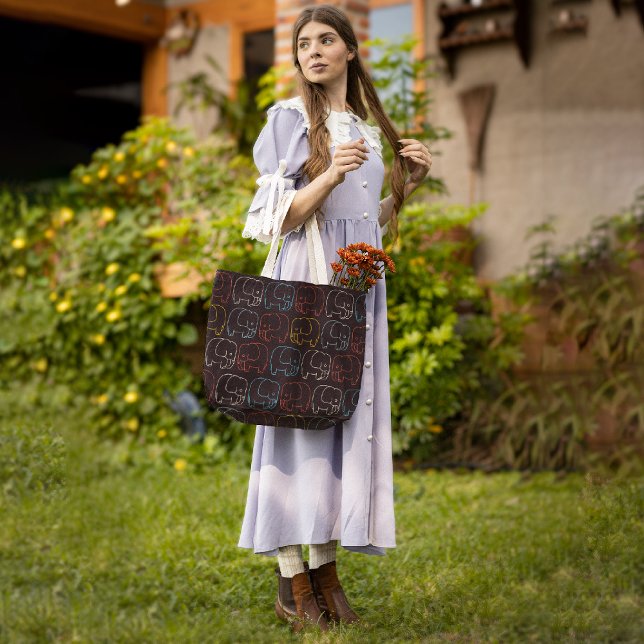 Vintag gezeichnet Elefanten Tasche (Von Creator hochgeladen)