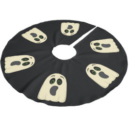 Vintag Ghost Brushed Polyester Tree Skirt Weihnachtsbaumdecke
