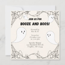 Vintag Ghost Halloween Einladung