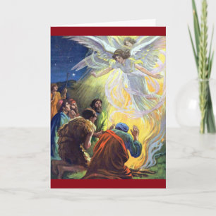 Vintag Glad Tidings Feiertagskarte