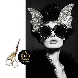 Vintag Glam Batwing Sonnenbrille Edgy DIY Decoupag Seidenpapier